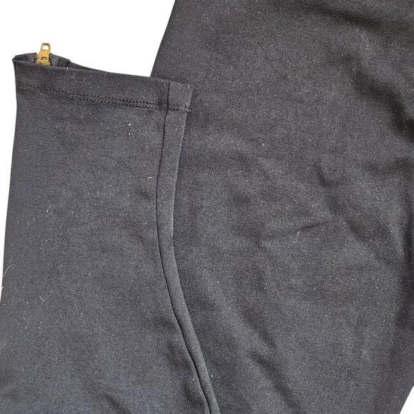 David Lerner black ankle zip leggings Pants Size Medium fit like Small - Picture 3 of 6